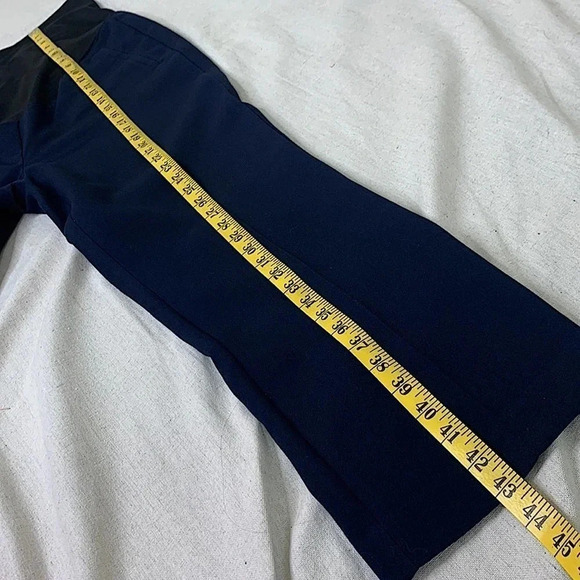 Ann Taylor Loft Maternity Casual Trouser Dress Pants Size 10M Navy Straight Leg - Picture 14 of 16